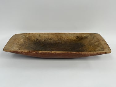 TRENCHER IN ORIGINAL RED PAINT INITIALS ON UNDERSIDE