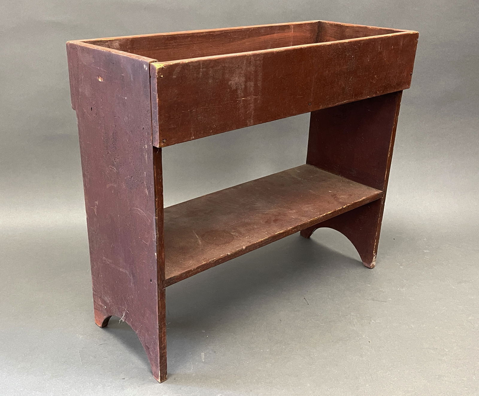 RED PAINTED DRY SINK (1 of 6)