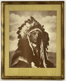 NATIVE AMERICAN INDIAN PHOTO CHIEF