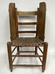 SMALL NY SIDE CHAIR W/ FABULOUS SEAT