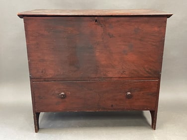 RED ONE DRAWER BLANKET CHEST