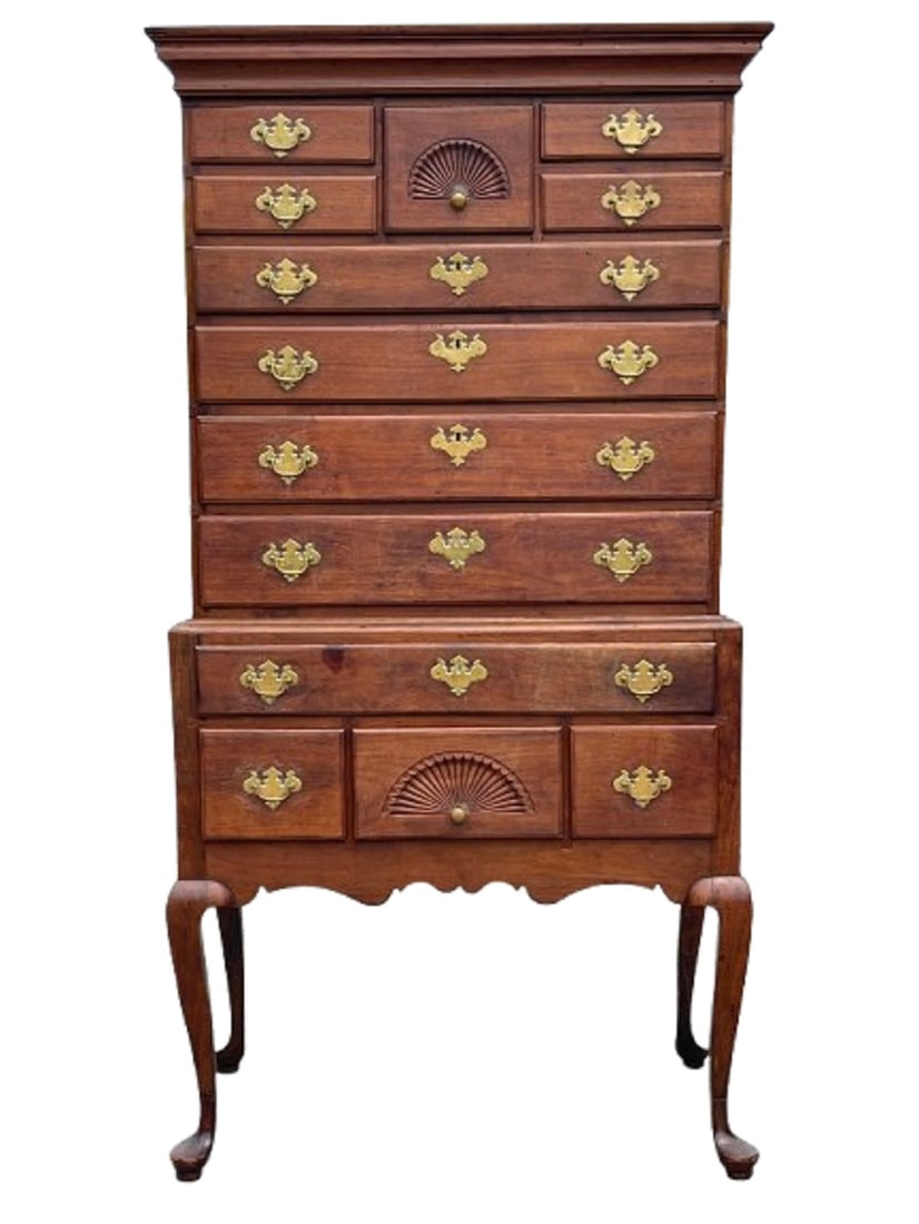 FINE MA QUEEN ANNE HIGHBOY IN WALNUT (1 of 10)