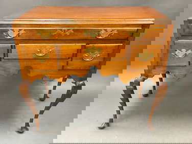 NEWPORT , RI QUEEN ANNE HIGHBOY HAVE MADE INTO A SERVER C. 1760