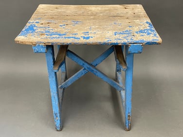 BLUE COUNTRY SIDE TABLE