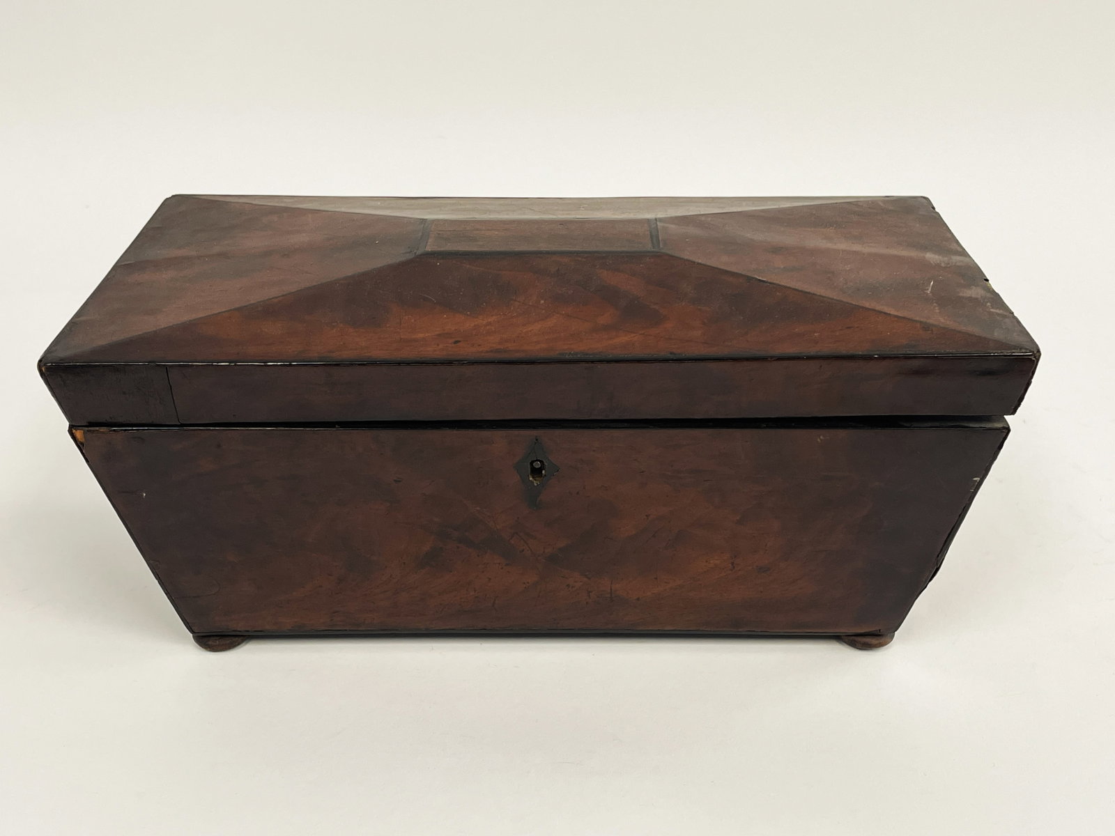 19TH C TEA CADDY: 19TH C TEA CADDY