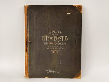 1890 ATLAS OF BOSTON PROPER AND ROXBURY