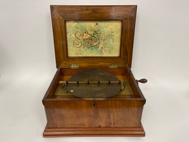 SYMPHONION MUSIC BOX WITH WORKING CRANK