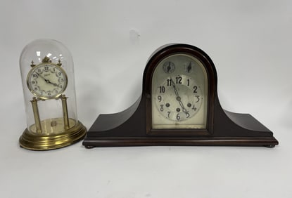TWO CLOCKS AS FOUND