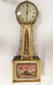 EARLY BANJO CLOCK WILLARD PATENT