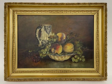O/C PAINTING STILL LIFE OF FRUIT