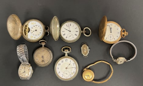 GROUPING OF POCKET A WRIST & WRIST WATCHES