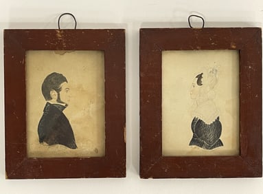 PAIR OF ROBERT STONE BIDDLE MINIATURE PORTRAITS
