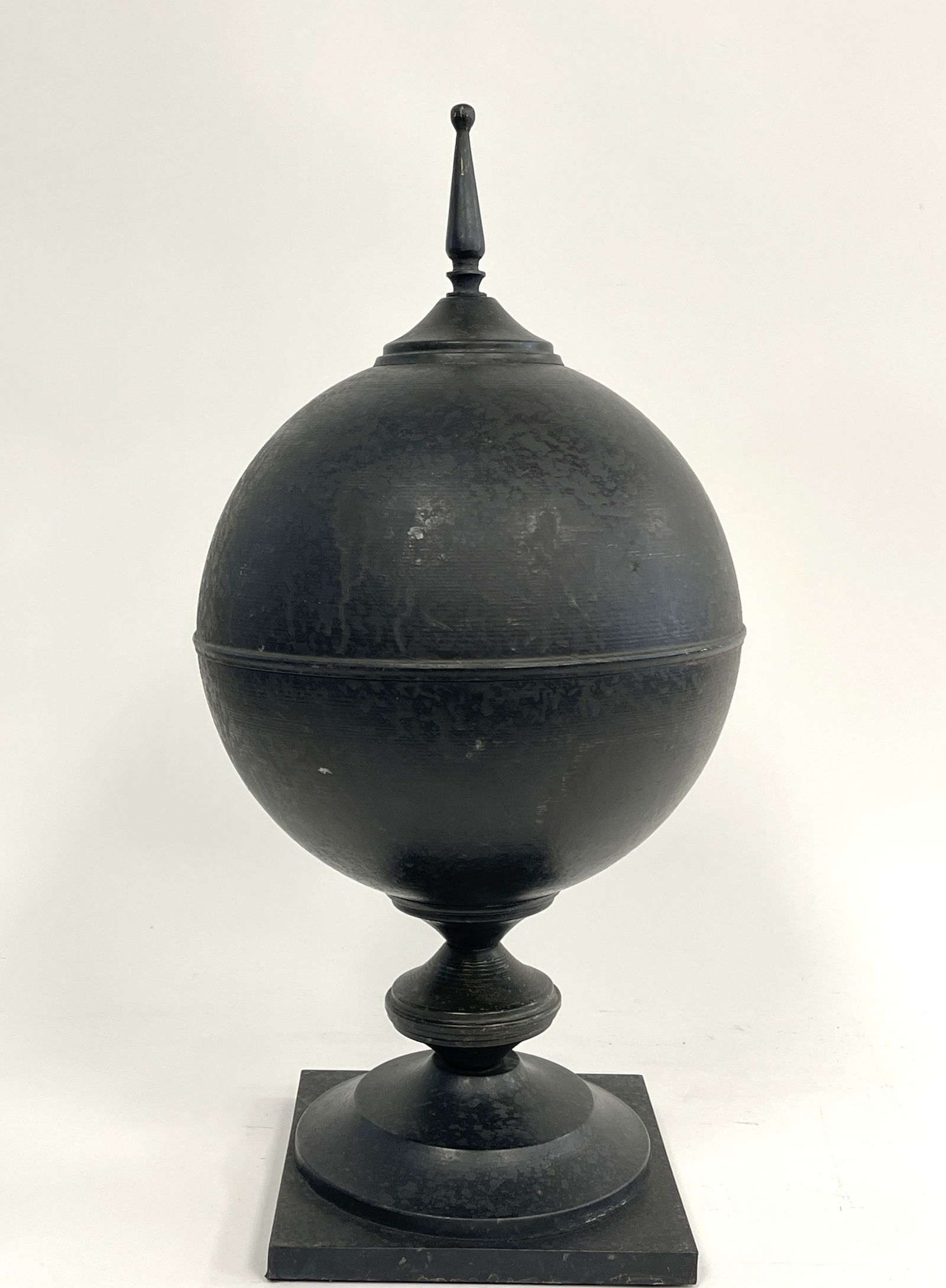 TIN ARCHITECTURAL SPIRE: TIN ARCHITECTURAL DECORATIVE SPIRE 21" T X 12" W