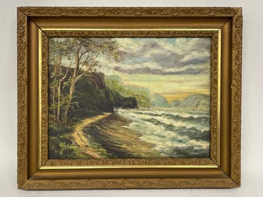 O/C PAINTING OF SEASCAPE