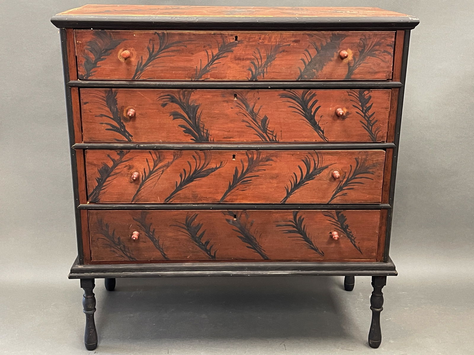 DEERFIELD TYPE CHEST OF DRAWERS (1 of 5)