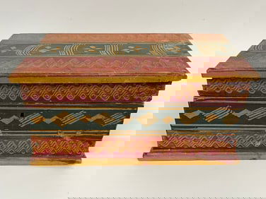 FOLK ART PAINTED BOX