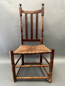 18TH C BANISTER BACK CHAIR