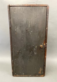 PAINTED ONE DOOR PAINTED CUPBOARD