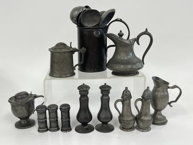 LARGE MISC PEWTER COLLECTION