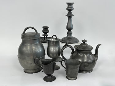 LARGE MISC PEWTER COLLECTION
