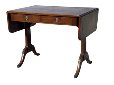 19THC MAHOGANY SOFA TABLE