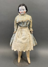 19TH C CHINA HEAD DOLL