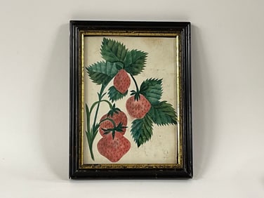 19TH C W/C OF STRAWBERRIES
