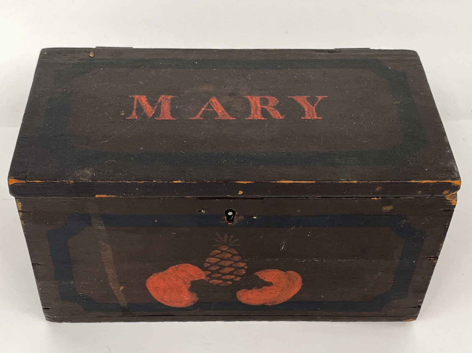 FOLK ART PAINTED BOX (1 of 6)