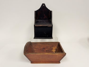 SALT BOX WITH LID , OPEN TRAY