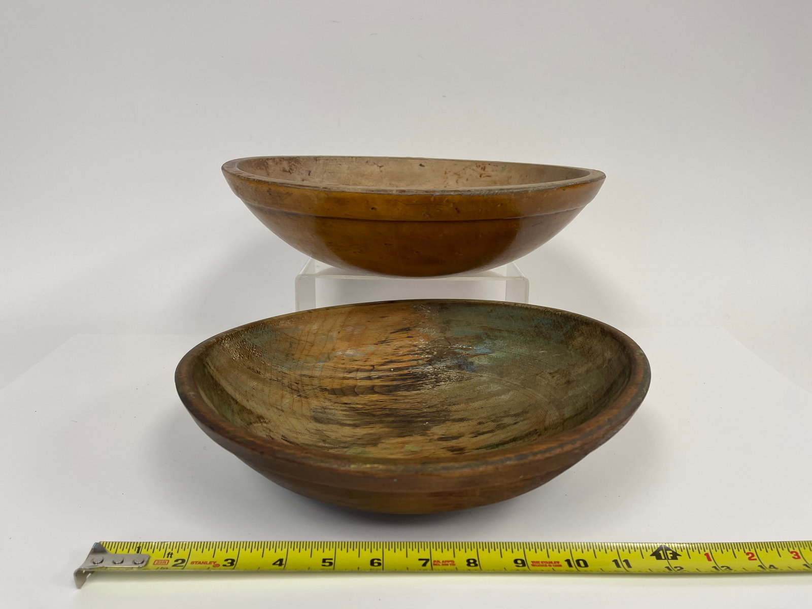 TWO EARLY BOWLS , BEEHIVE , BIRDSEYE MAPLE (1 of 6)