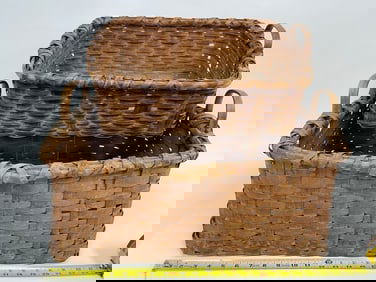 TWO BASKETS ONE WITHOUT HANDLE