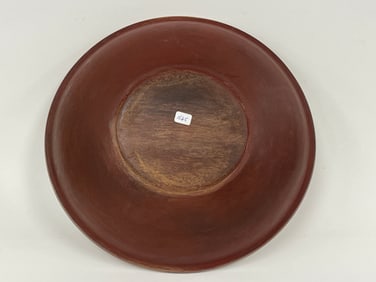 19TH C RED PAINTED BOWL