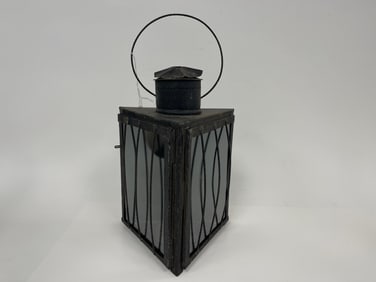 19TH C TRIANGULAR LANTERN