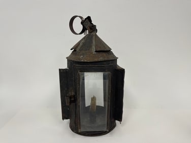 19TH C FOUR WINDOW CANDLE LANTERNS