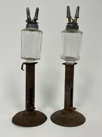 TWO MAKE DO WHALE OIL LAMPS
