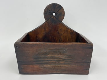 DEEP OPEN WALL BOX WITH PINWHEEL DECORATION
