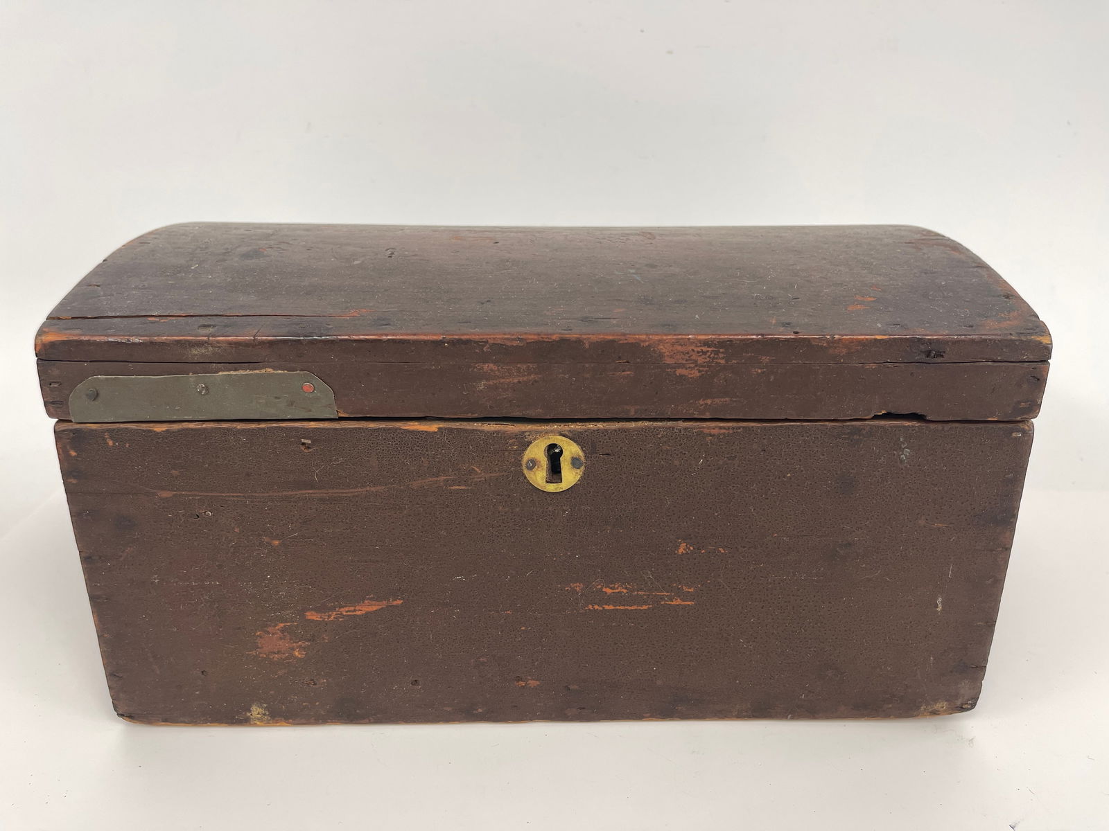 EARLY DOME TOP BOX WITH TILL AND DRAWER INSIDE (1 of 7)