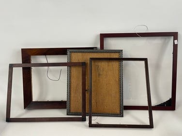 GROUPING OF FIVE MISC FRAMES