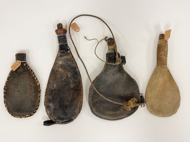FOUR SMALL SHOT POUCHES