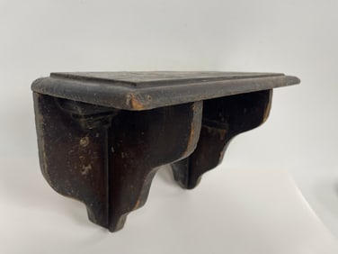 CARVED AND PAINTED SHELF