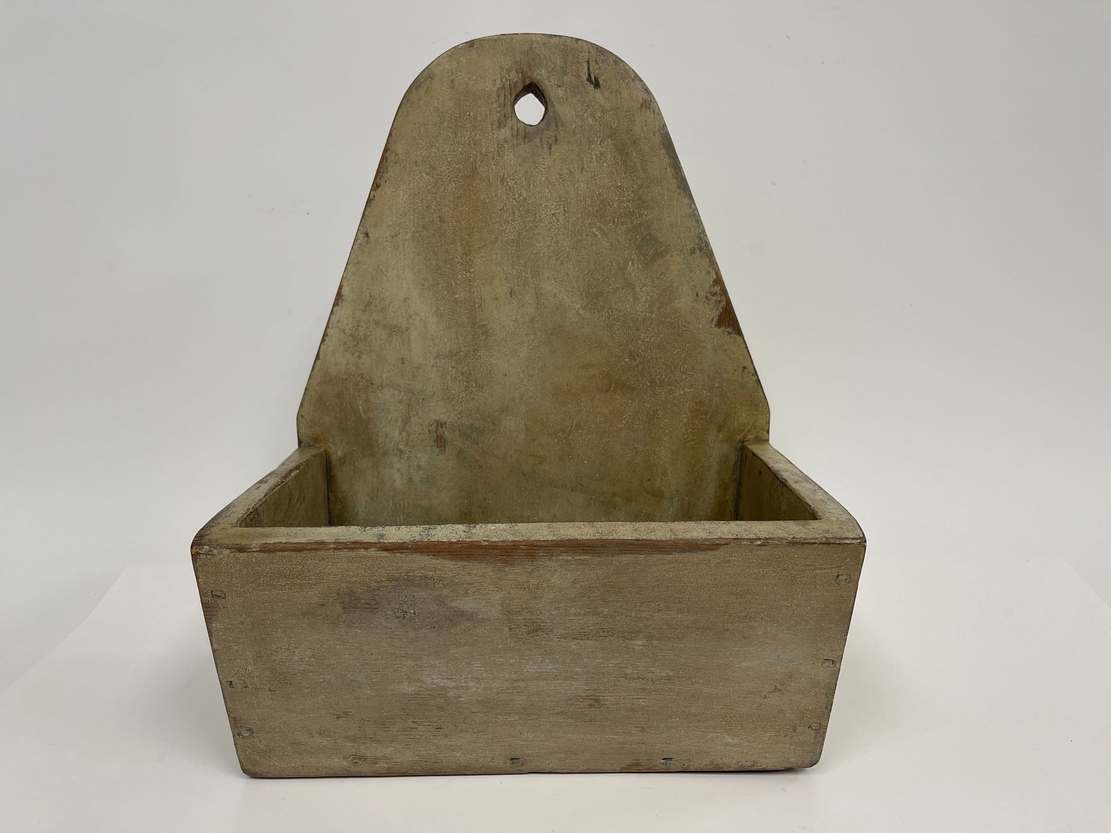 EARLY OPEN PAINTED WALL BOX (1 of 4)