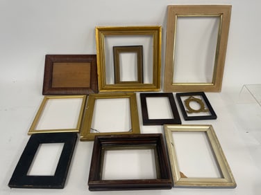 GROUPING OF TEN SMALL FRAMES