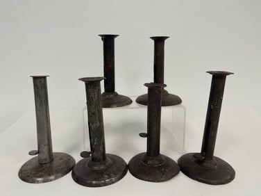SIX MISC PUSH UP CANDLESTICKS