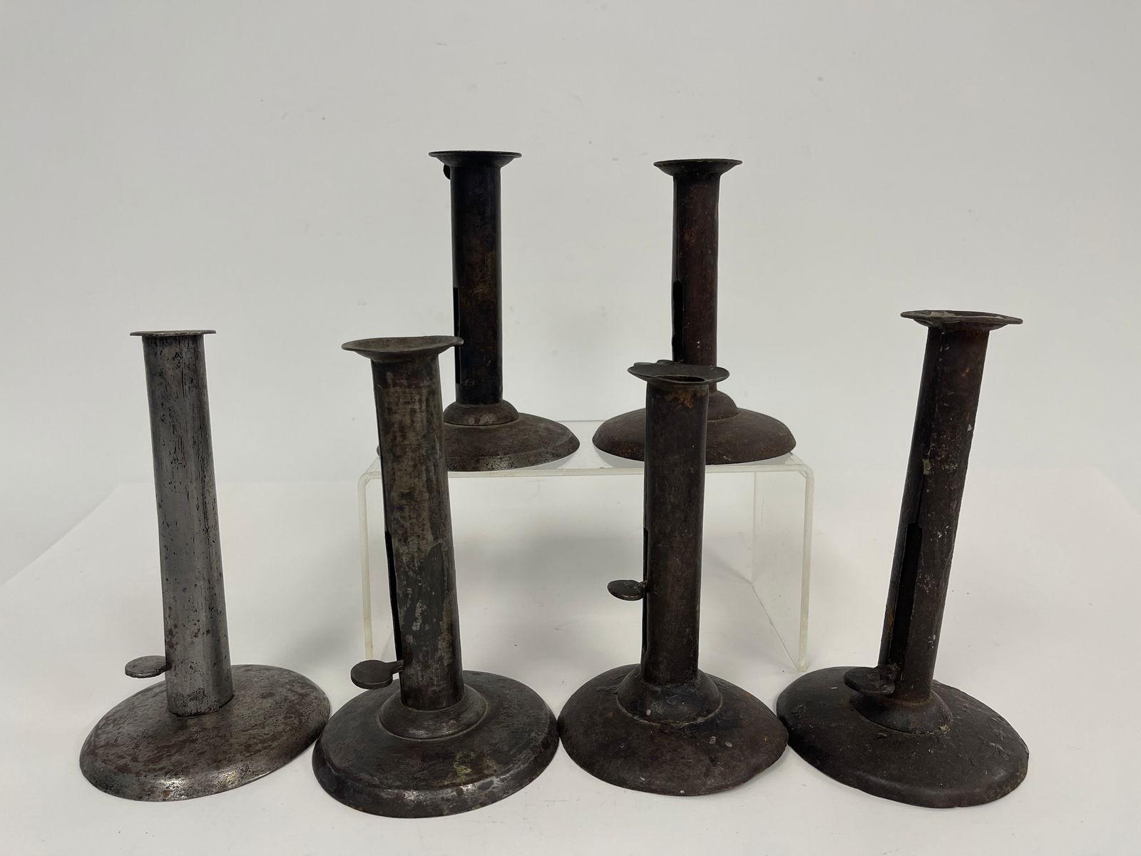 SIX MISC PUSH UP CANDLESTICKS (1 of 3)