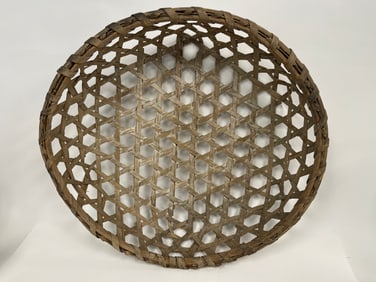 19TH C CHEESE BASKET