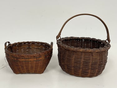 TWO SMALL BASKETS , ORIGINAL COLOR