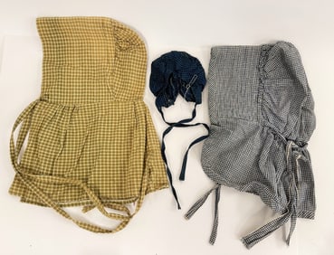 GROUPING OF THREE BONNETS