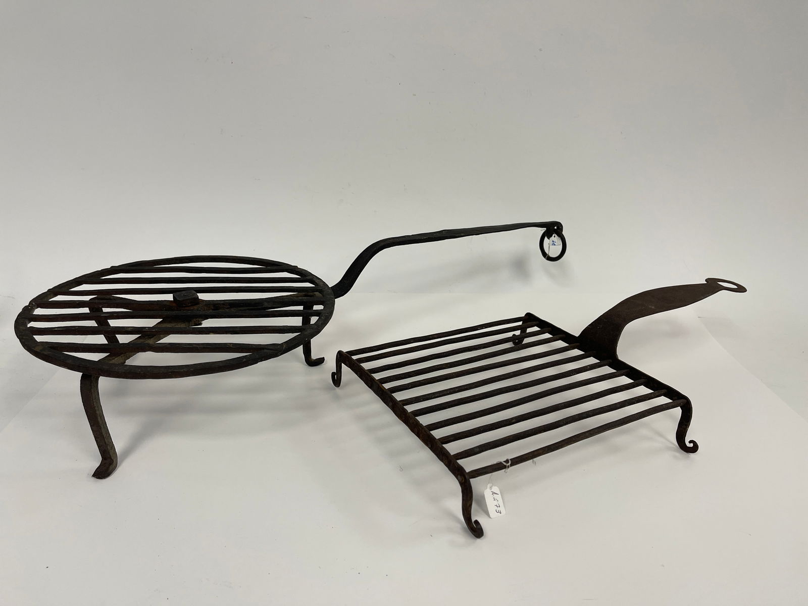 TWO IRON BROILERS FIXED,ROTATING (1 of 3)