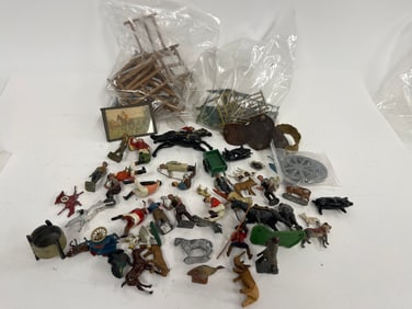 MISC IRON FIGURES, FENCING