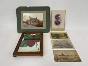 GROUPING OF PRINTS,ETC.NANTASKET BEACH POSTCARD ; WALLACE NUTTING ,OTHER